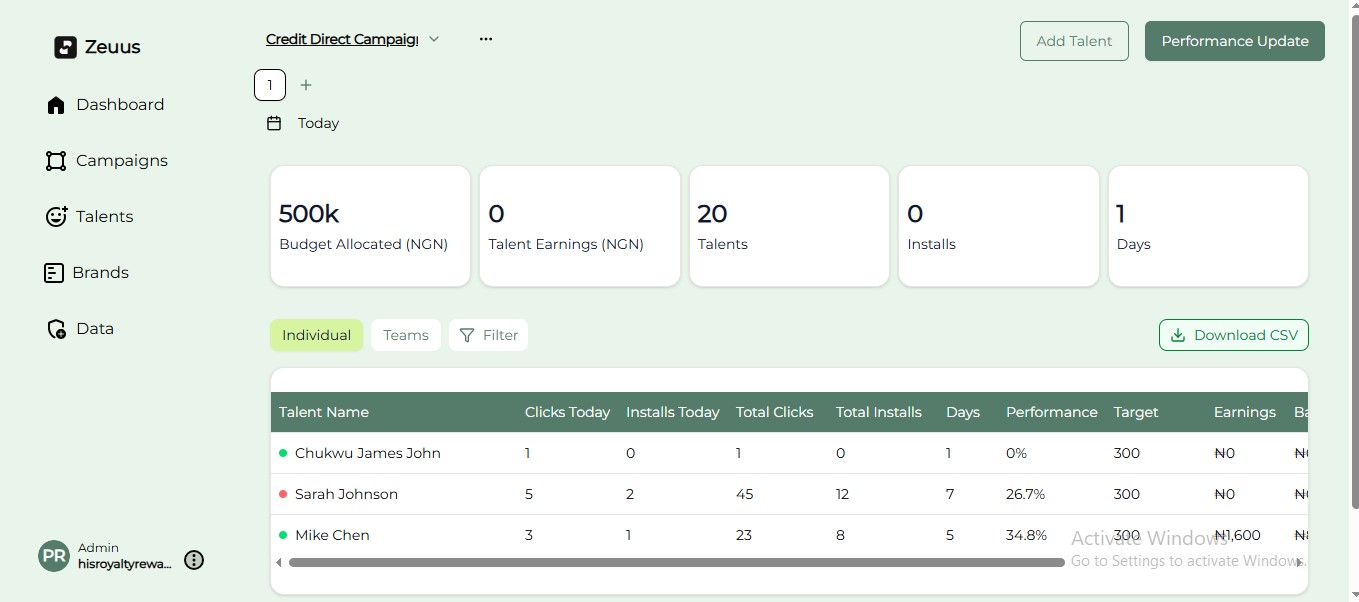 MarketPro Dashboard